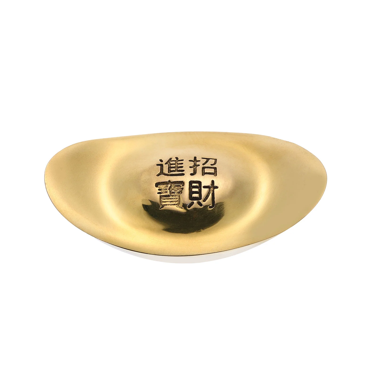 

Ingot Gold Ornament Chinese Yuan Bao Golden Statue Yuanbao Figurines Bar Decoration Wealth Auspicious Sculpture Desktop Figurine