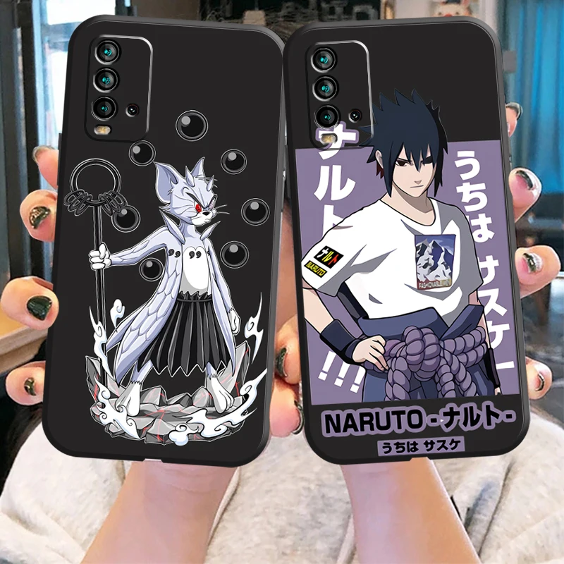 

NARUTO Anime Cartoon Phone Case For Xiaomi Redmi Note 10 Pro MAX 10T 10S 5G 10 Original Unisex Shell Carcasa Luxury