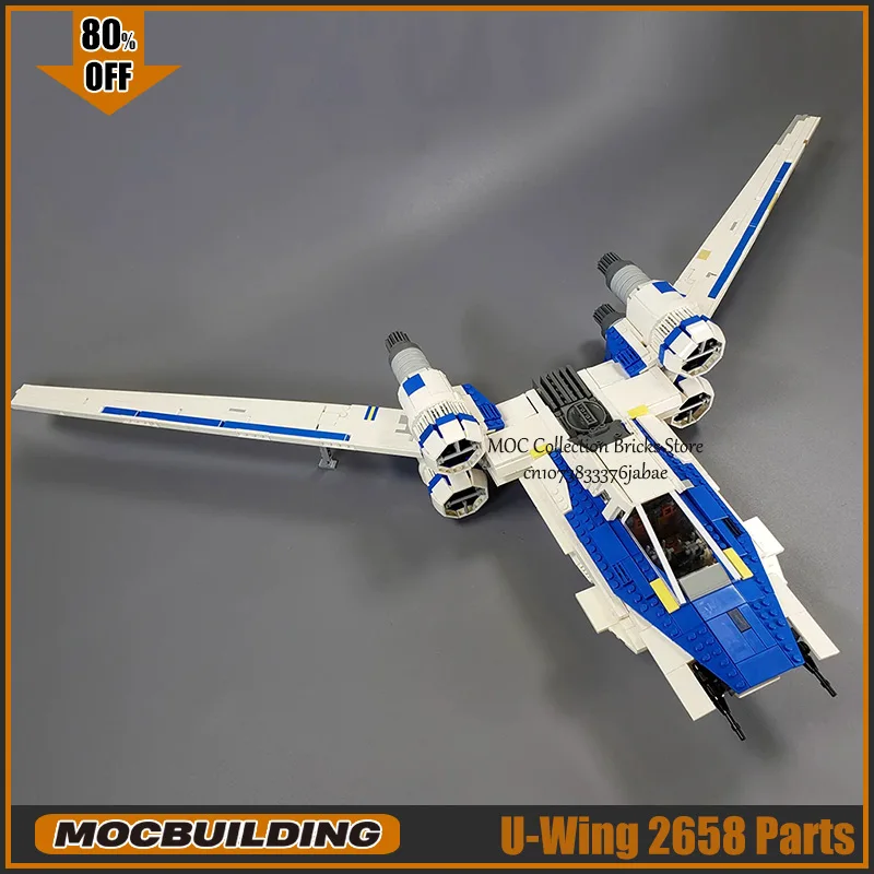 Фото Фильм Сцена MOC Строительный Блок U Модель Крыло Starfighter Технология Кирпичи DIY Сборка Коллекция Космический корабль Игрушки Рождественские подарки №1
