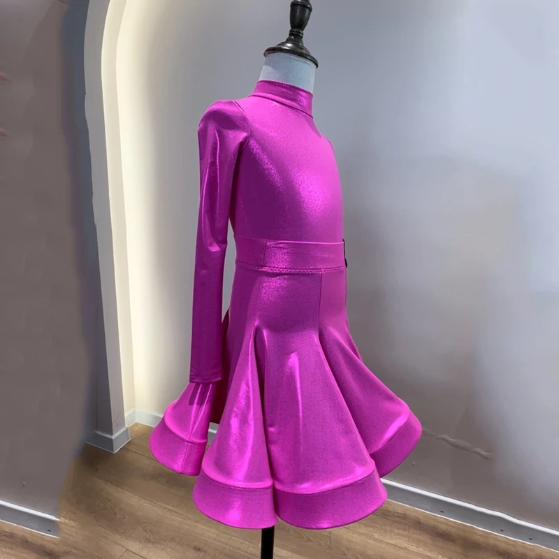 Женские костюмы для латиноамериканских танцев юбки с длинным рукавом и разрезом