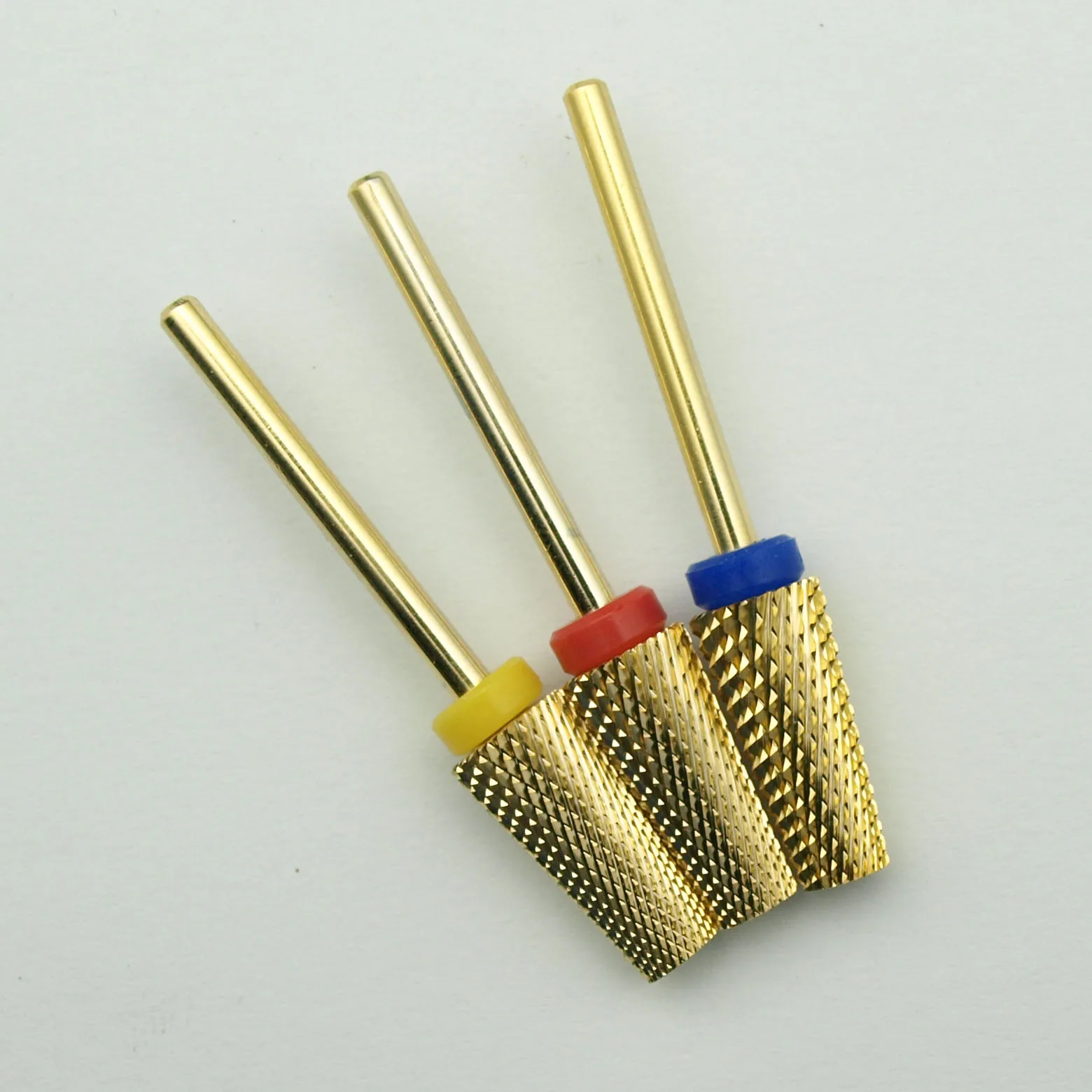 Easy Nail New Gold Carbide Nail Drill Bit Tapered Milling Cutter for Manicure Remove Gel Acylics Tool Nails Drill Accessories images - 6