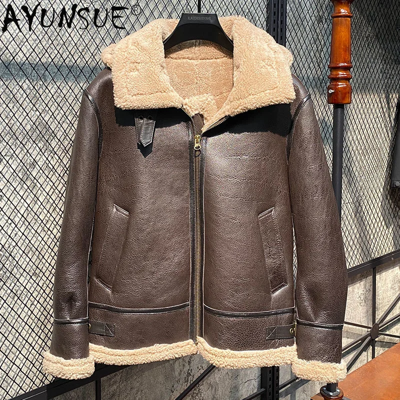 

Genuine Leather Nature Fur Coat Women Clothing Hooded Sheepskin Real Jacket Female Winter Abrigos Mujer FCY2066