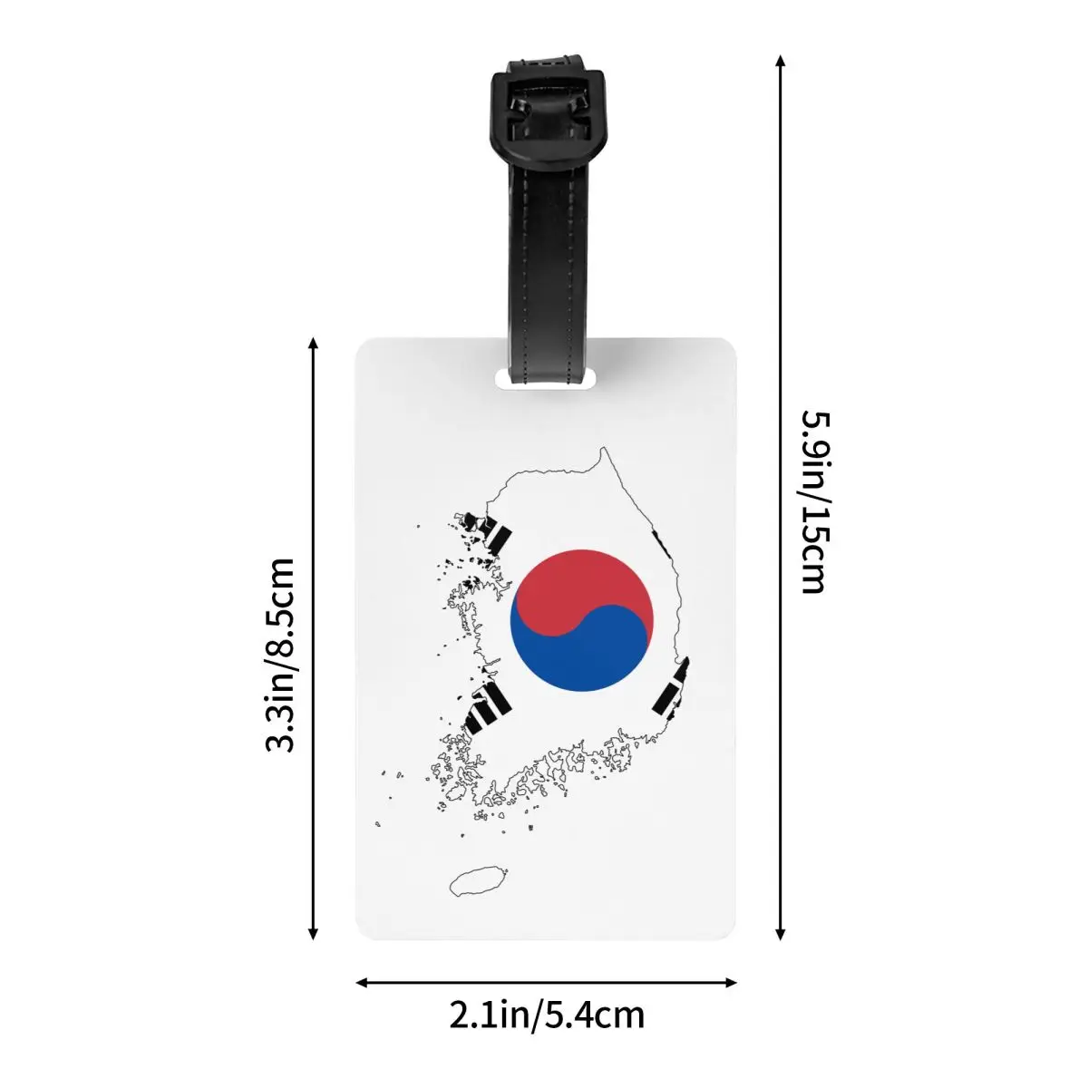 Пользовательский Флаг Южной Кореи карта бирки для багажа пользовательские