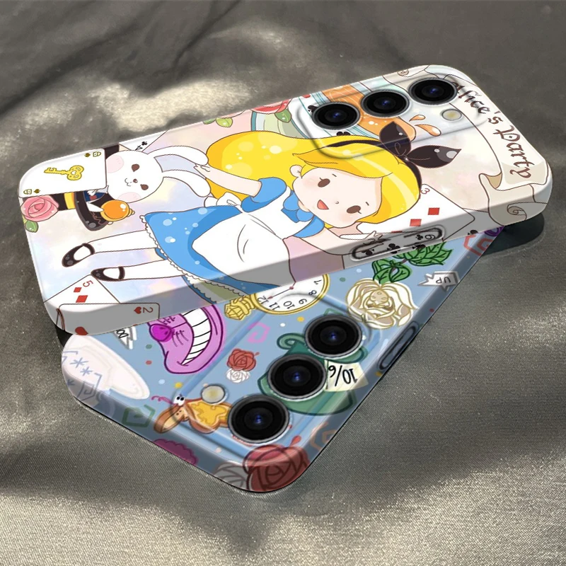 

Alice in Wonderland Girl Feilin Film Luxury Cover For Samsung S23 S22 Ultra A54 A34 A14 A73 A53 A13 A22 A12 Hard Phone Case