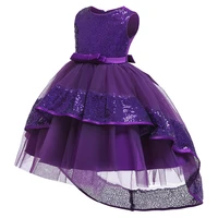 new 3 10t childrens dress sequin bow dress girls trailing dress costume childrens birthday tulle fabric party dress