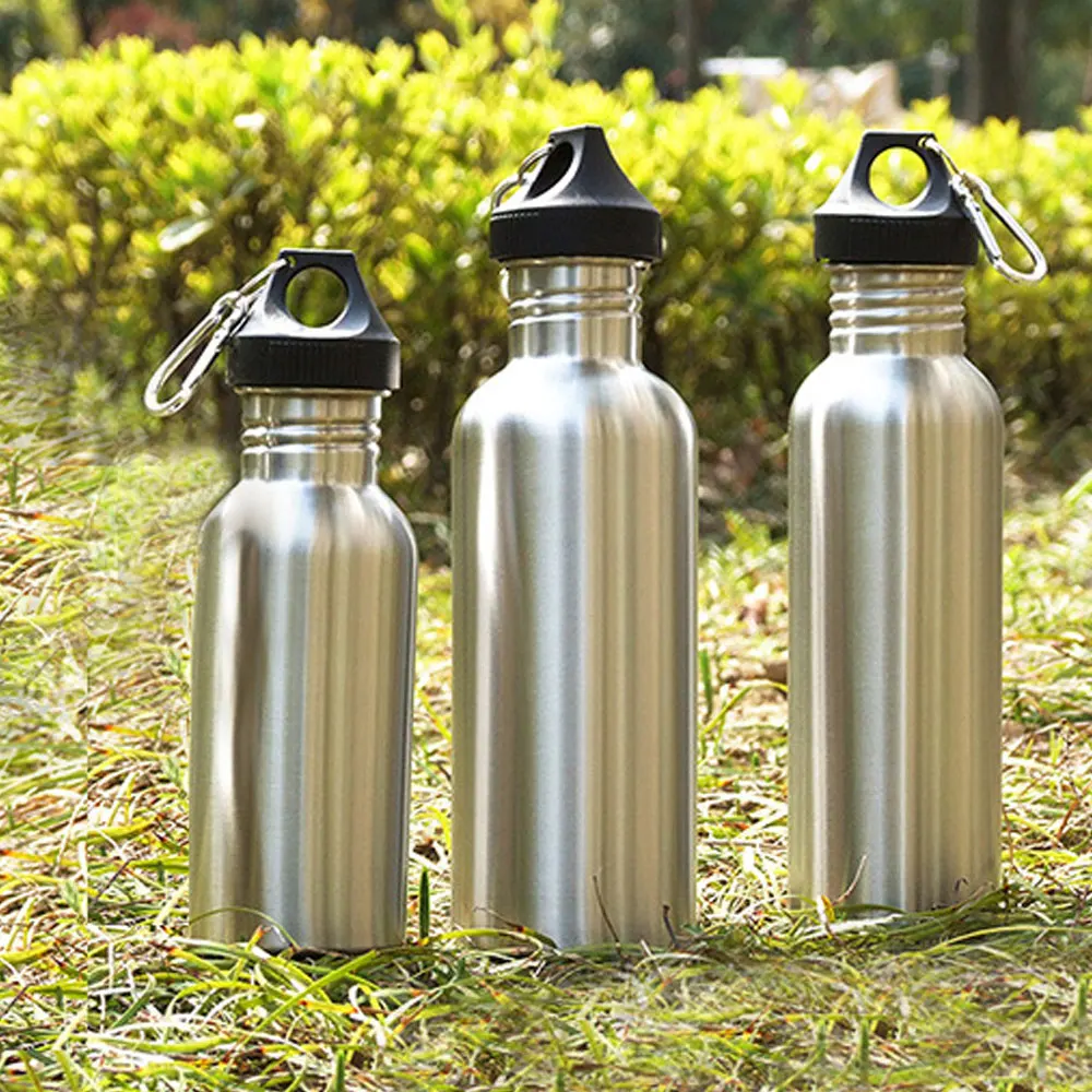 

Outdoor 500/750/1000ml Water Stainless Yoga Carabiner Mountaineering Fishing Camping Sports Steel Cup Sports Portable Hiking