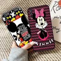 cute mickey minnie mouse for redmi 9t phone case for xiaomi redmi 9t coque silicone cover carcasa funda back black