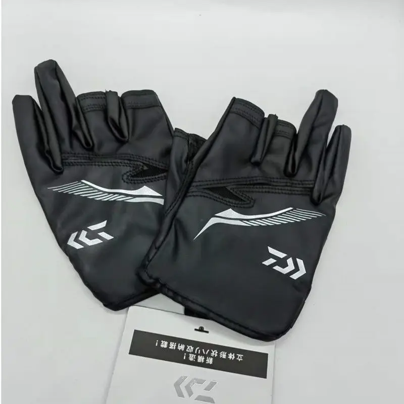 

Летние тонкие рыболовные перчатки для мужчин, искусственная микрофибра, износостойкие солнцезащитные перчатки с тремя пальцами, перчатки ...