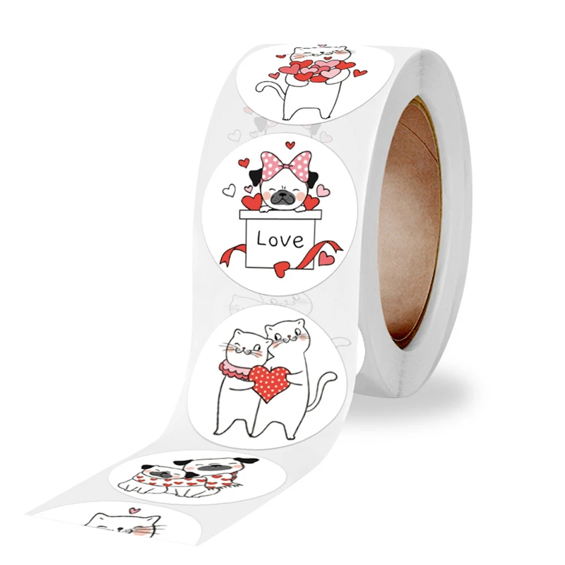 

Наклейки-этикетки в виде животных, 1 дюйм