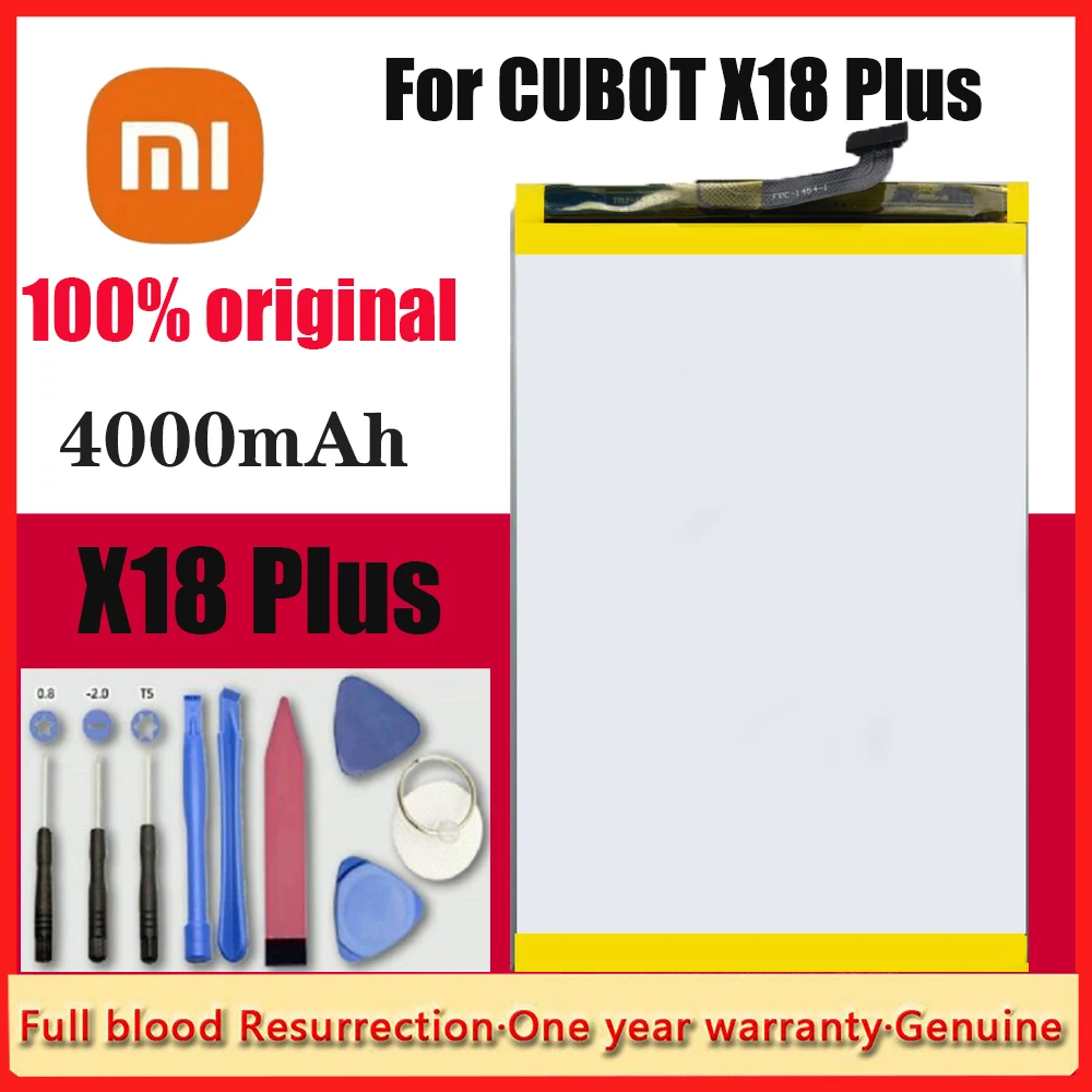 

100% New Original CUBOT X18 Plus Battery 4000mAh Replacement backup battery For CUBOT CUBOT X18 Plus Cell Phone In Stock