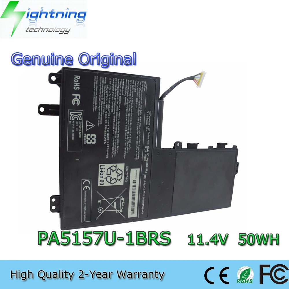 

Новый оригинальный телефон, 11,4 в, 4160 мАч, Аккумулятор для ноутбука Toshiba Satelite, PA5157U-1BRS E55