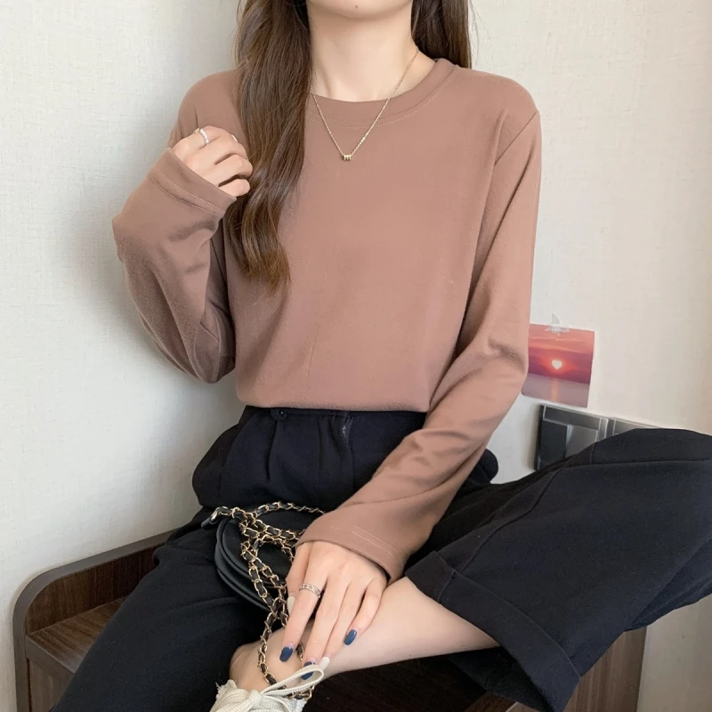 

A Bottoming shirt spring 2022 new tops long-sleeved T-shirt women's clothing