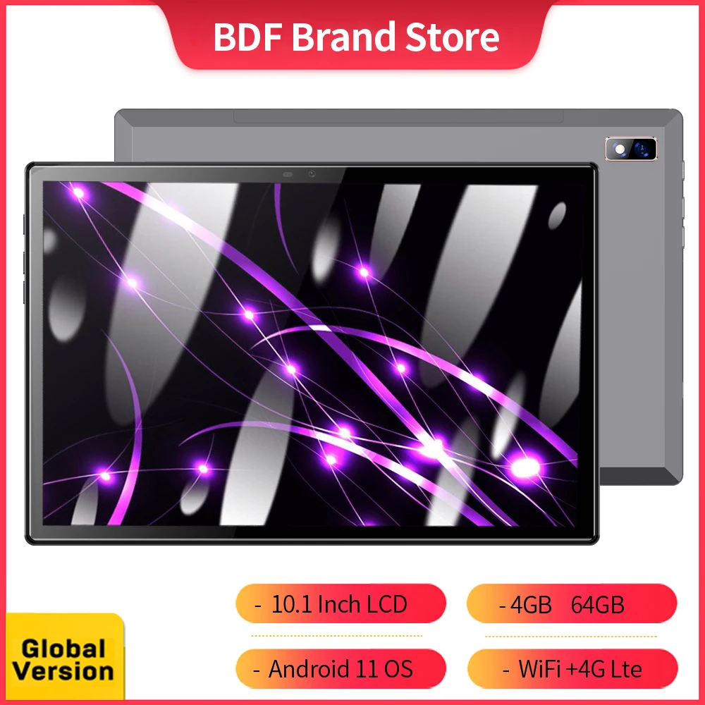 2022 New Global Version P30 Android Tablet Android 11 4GB RAM 64GB ROM IPS Screen Tablette PC 4G Dual SIM Card Or WiFi