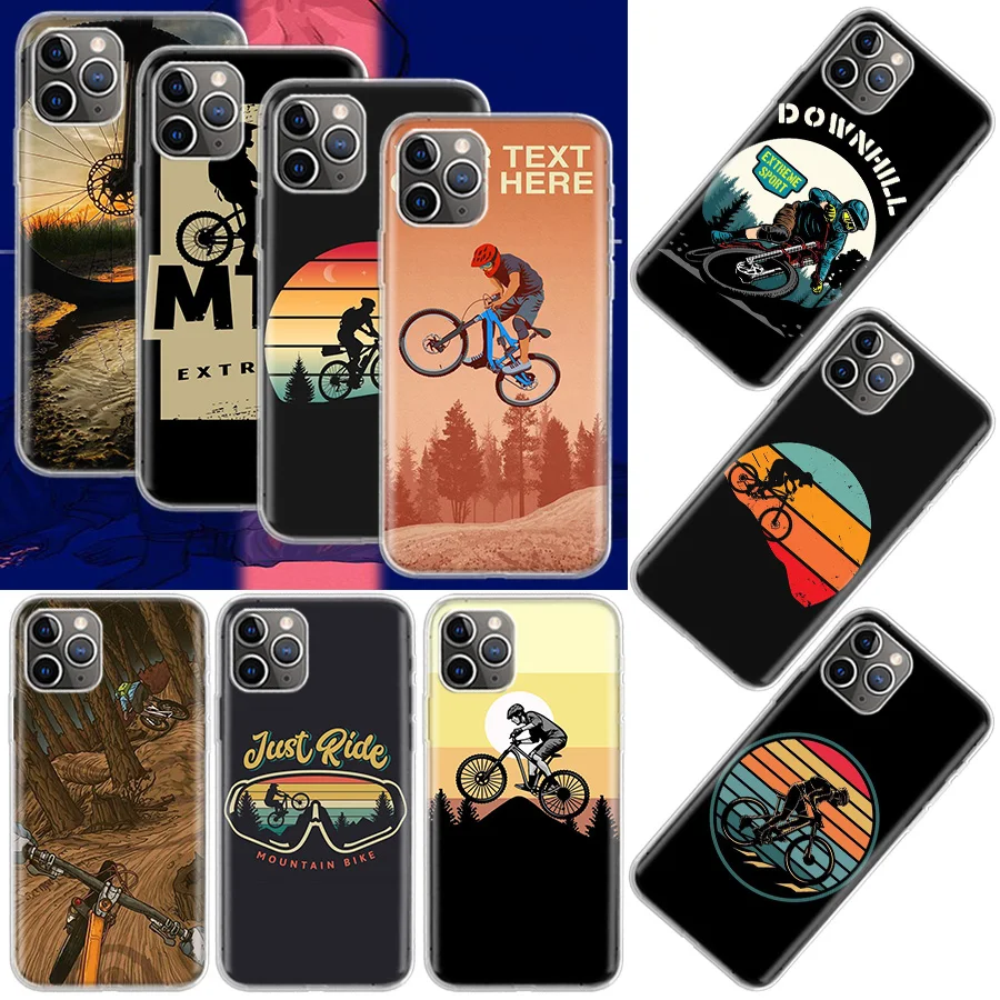 MTB Mountain Bike Cycling Bicycle Phone Case For Apple Iphone 12 Mini 14 13 Pro Max 11 X XS XR 8 7 6 6S Plus SE 2020 5 5S Cover
