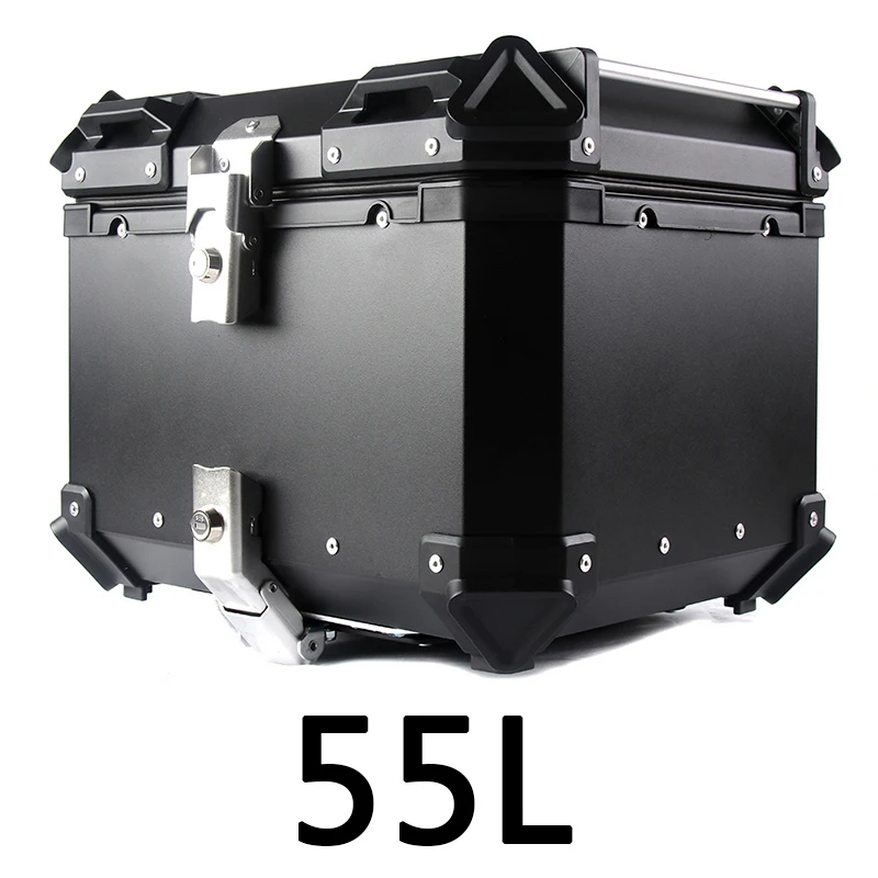 

80L 45L 55L 65L Motorcycle Aluminum Accessories Rear Toolbox Trunk Storage Top Tool Box Waterproof Luggage Helmet Key Lock Case