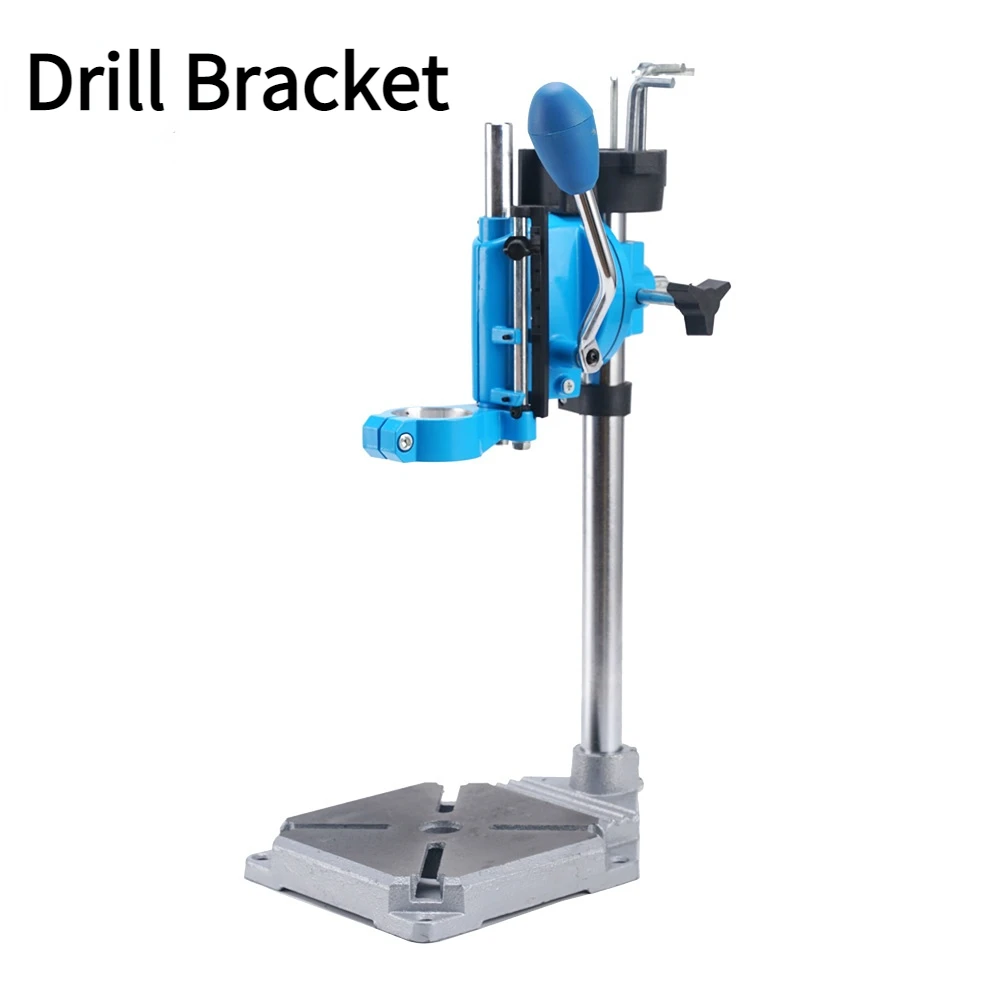 

Electric Drill Support Drill Stand Holder Cast Base Drill Stand For Hand Drill 90 Angle Rotate Collet 38 43mm Drill Stand Guide