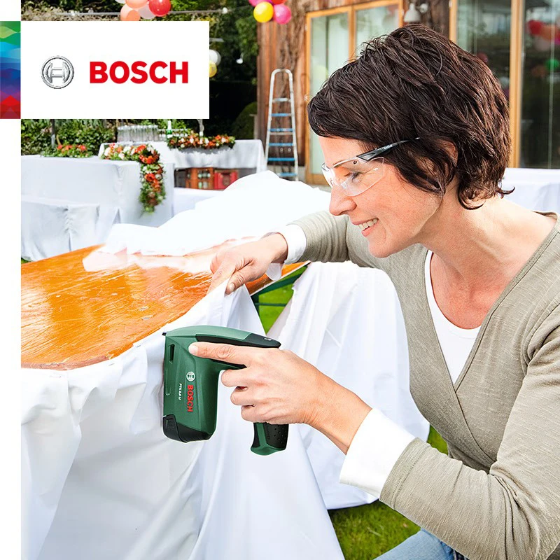 Фото Беспроводной гвоздезабиватель Bosch PTK 3.6 Li для мелких гвоздей, мебельный степлер для каркасов, столярных работ, DIY и обивки. №2