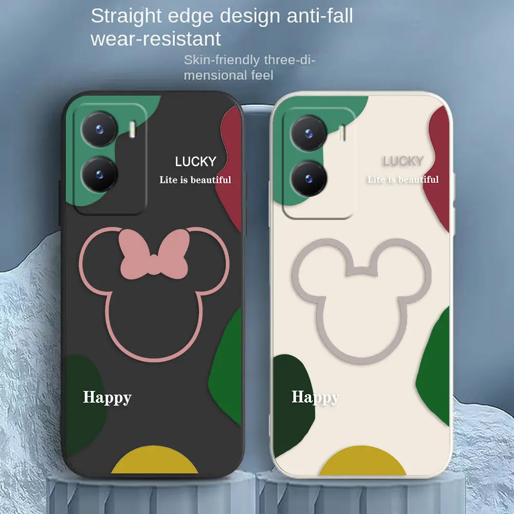 

Mickey Minnie Mouse Art Phone Case For VIVO Y55S Y31 Y33S Y55 Y35 Y51S Y52S Y53S Y66 Y73S Y77 5G Y85 Y93 Case Funda Shell Capa