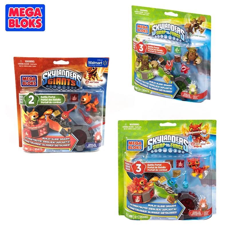 

Mega Bloks Sky Landers Swap Force Violent Flame Dog Fighting Giant Stump Building Block Set Action Figure Model Toys Kids Gifts