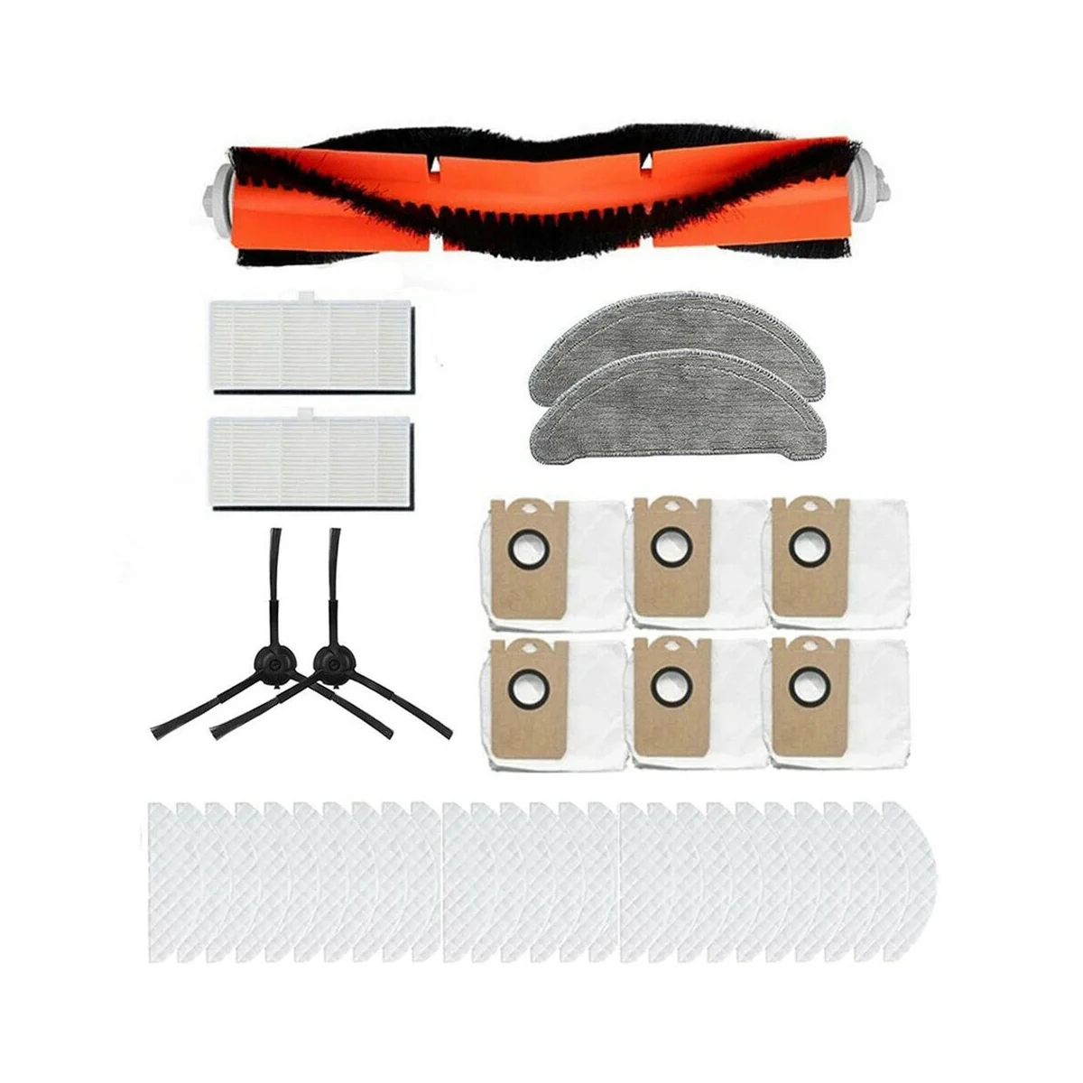 

Набор деталей для пылесоса, боковая роликовая щетка, фильтры, тряпочка для швабры, аксессуары для пылесоса Imou L11