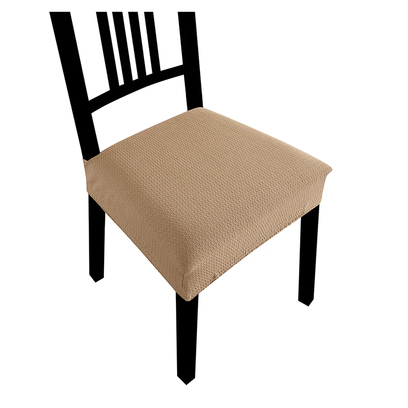 

1/2/4/6 Pieces Of Pure Color Cushion Cover Pure Color Elastic Universal Size Protective Chair Seat Cover Banquet Home Hotel