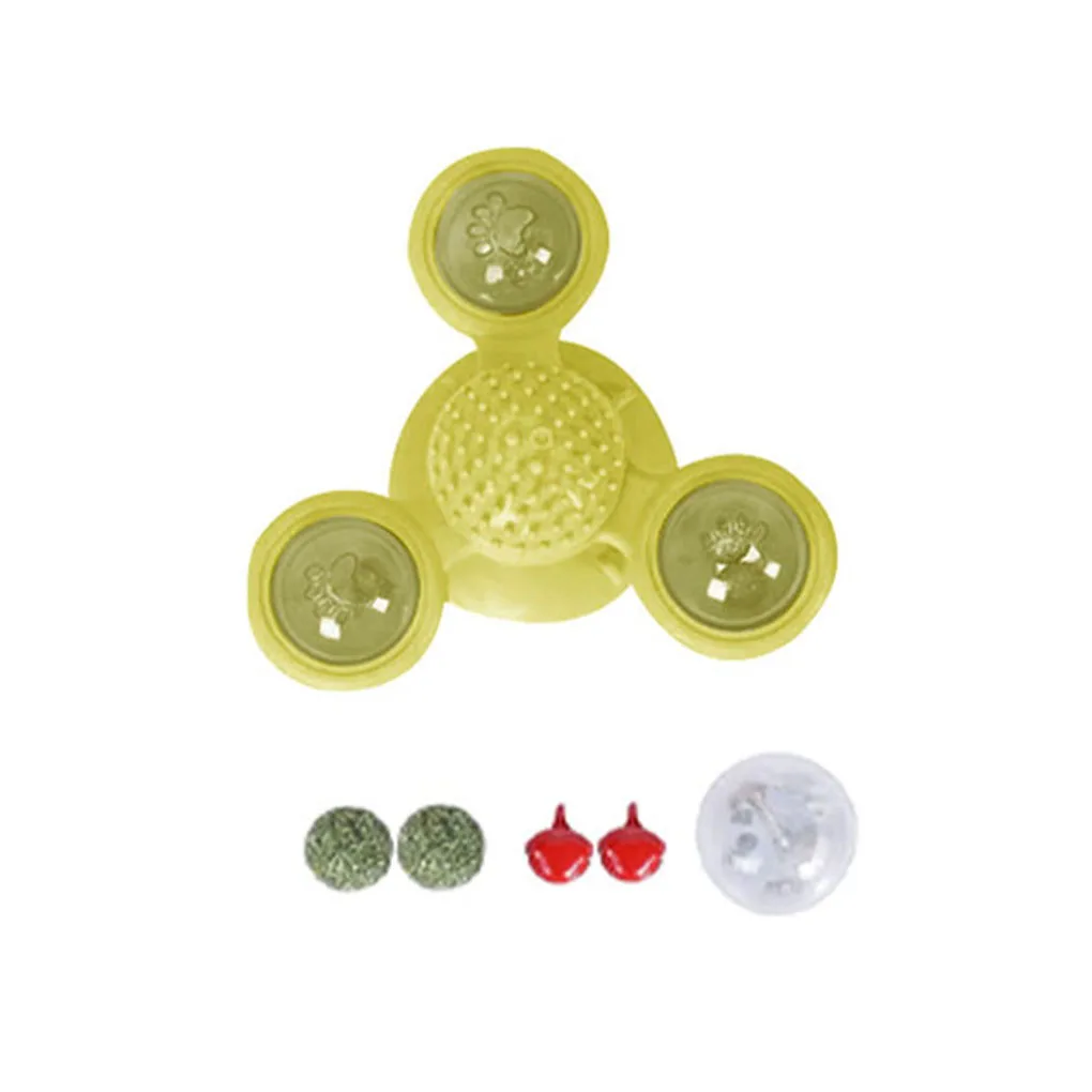 

Pet Toys Windmill Turntables Animal Teasers Plastic Balls Sucking Pet Training Tools, Pink