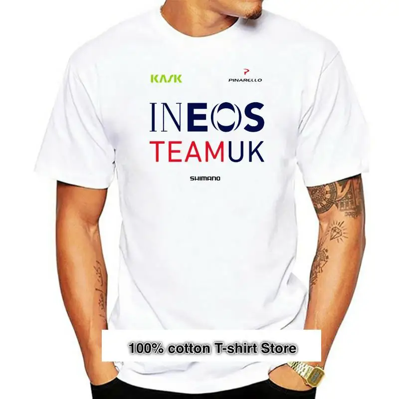 

Camiseta blanca Retro Para aficionados al ciclismo del equipo Ineos, nuevo diseño de moda
