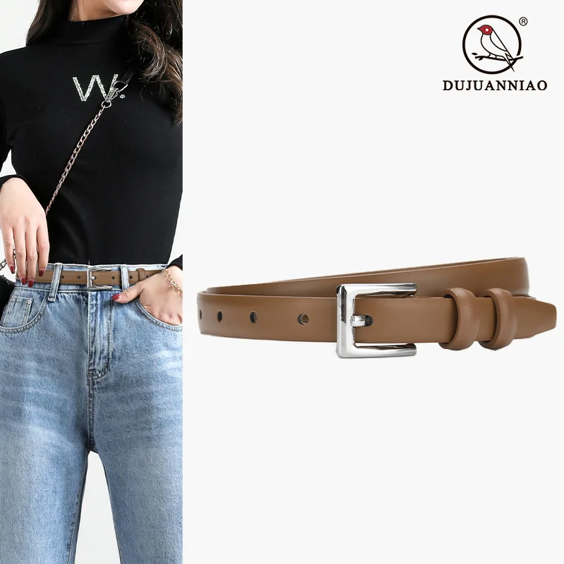 Luxury women's leather belt fashion women's belt pavement accessories belt