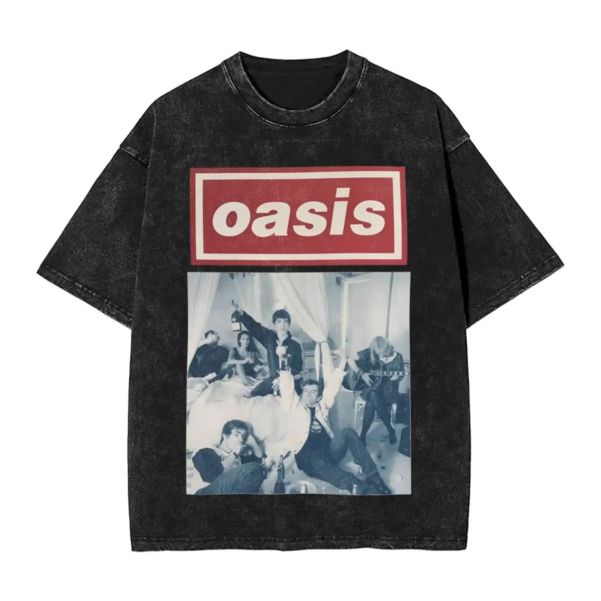 Футболка Live ✥ Tour рок-группы The Rain промытая хлопковая футболка для улицы O-Oasis