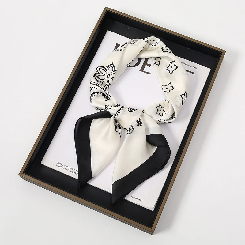 Новинка 2023 года роскошный женский шелковый шарф шарфы квадратный платок с