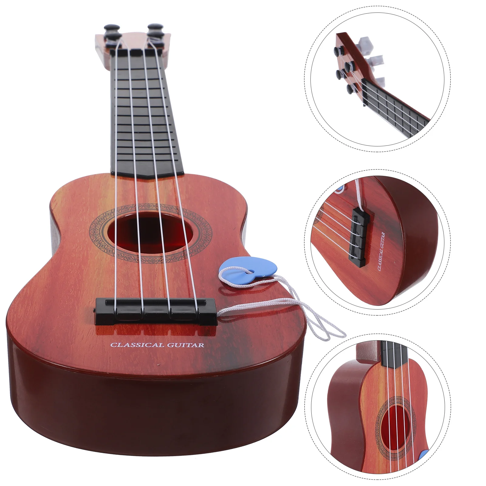 

Mini Children's Guitar Toy Toddler Kids Wooden Toys Small Plastic Ukulele Beginner