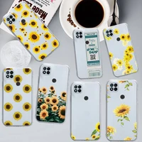 sunflower luxury unique design phone case transparent for xiaomi redmi note x f poco 111 9 7 8 3 i t s pro cover shell coque