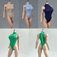 16 female clothing accessories sexy sleeveless high fork gami one piece bodysuit model for 12 inch action figure model