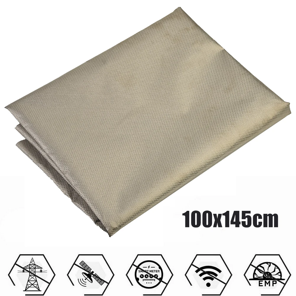 

RFID Grid Conductive Fabric EMF EMI RF RFID Shielding Anti Radiation Protection 5G Wifi Blocking Fabric Protective Cloth Fabric