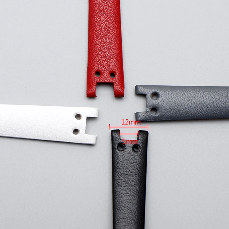 For Anne Klein Watchband Notch AK Watch Band ak1950/9442/9918/9168 Elegant Small Dial Retro Bracelet 12mm Genuine Leather Strap