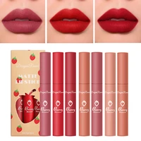 3 pcs sexy liquid lipstick set matte velvet lip glaze waterproof long lasting non marking natural lip tint cosmetics makeup