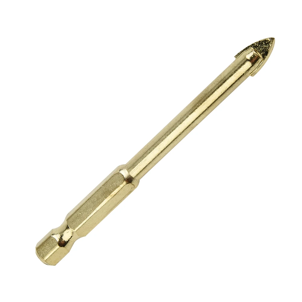 

10* Drill Bit 10pcs Alloy Gold Spear Head Superhard Tile Glass Titanium Tungsten Carbide Hot Portable Pratical