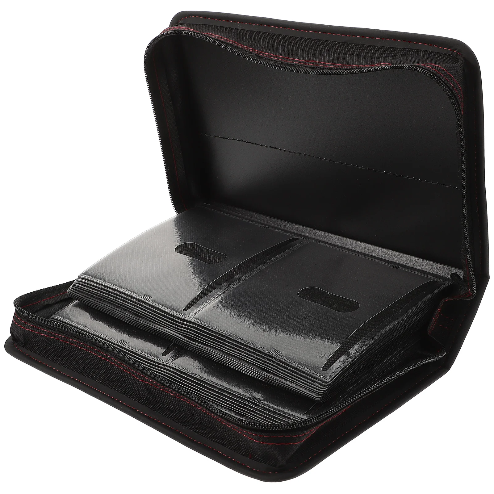 

Storagecasebag Holder Tape Cassettedisc Game Discs Zipper Media Box Car Organizer