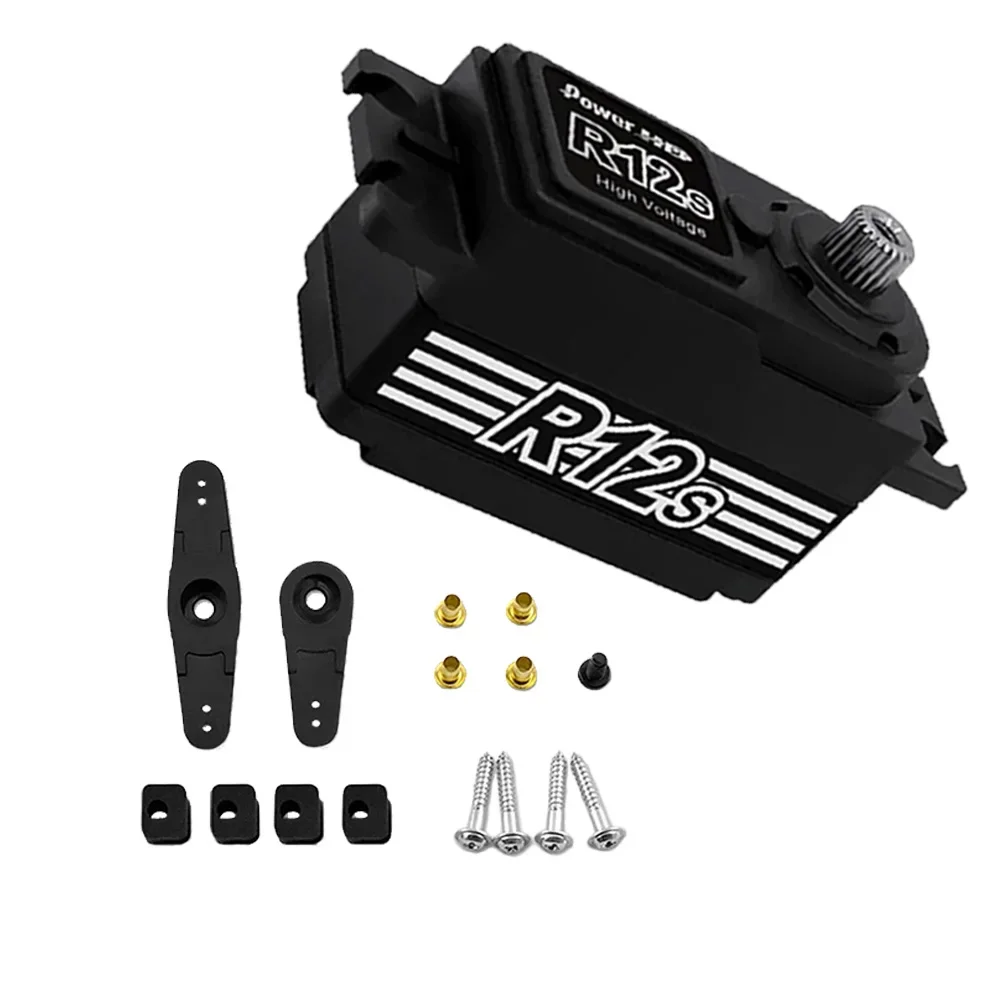Power HD R12 R12S 12 кг высокоточный бесщеточный сервопривод Matel Gear 6 0 ~ 8 4 В для