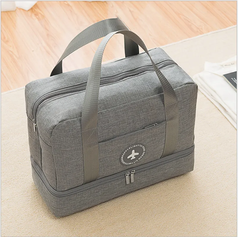 

Unisex Travel Shoes Bags Waterproof Wet / Dry Separation Gym Swimming Sport Beach Storage Hand Bag 39*30*18 Cm
