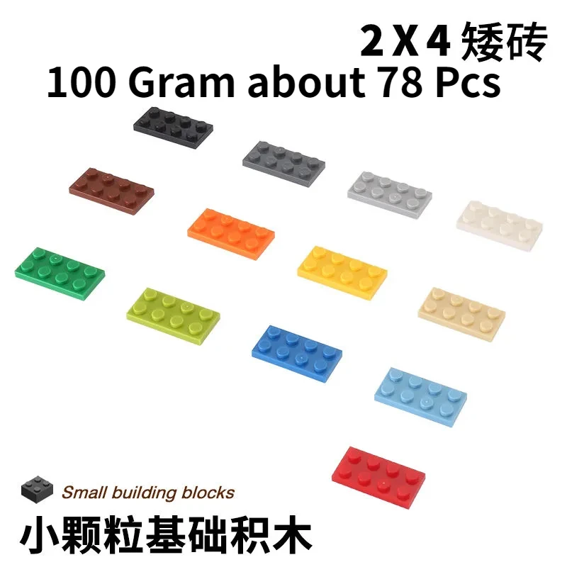 

Пластина для конструктора 2x4, 100 г/пакет, около 78 шт.