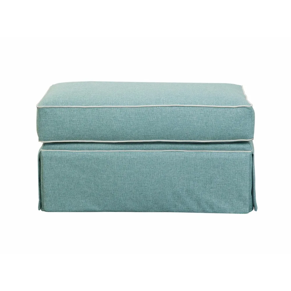 

Furniture Classics Model 8-080-S275A Coastal Aqua Series Upholstered Ottoman