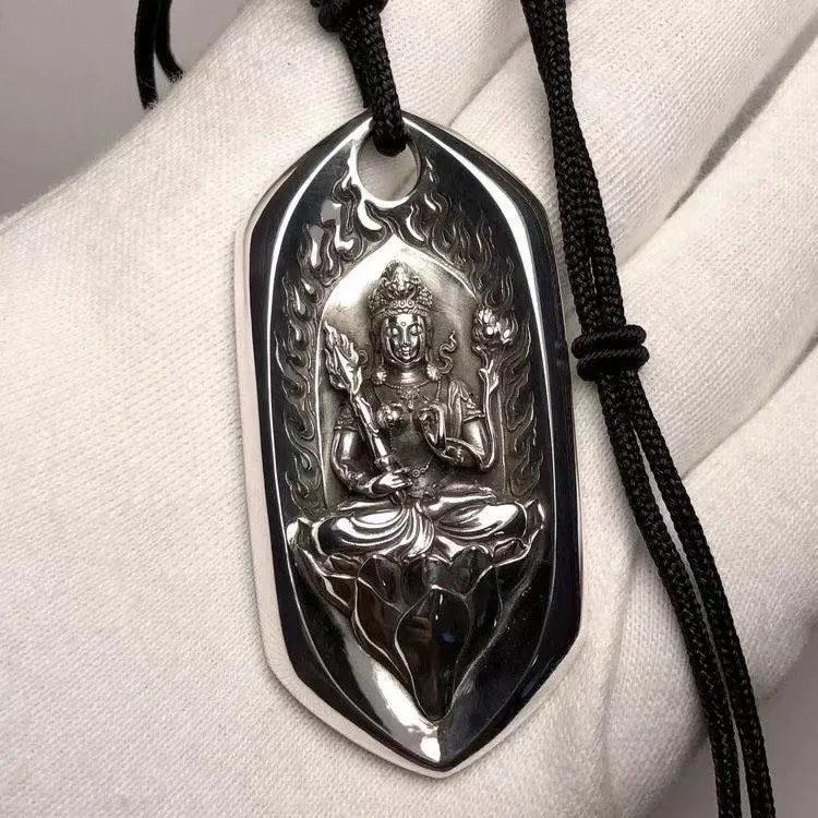 

Void Hidden Bodhisattva Reflecting Handmade Pendant Hanging Tag Men's Style Belongs To The Cow Tiger Guardian God