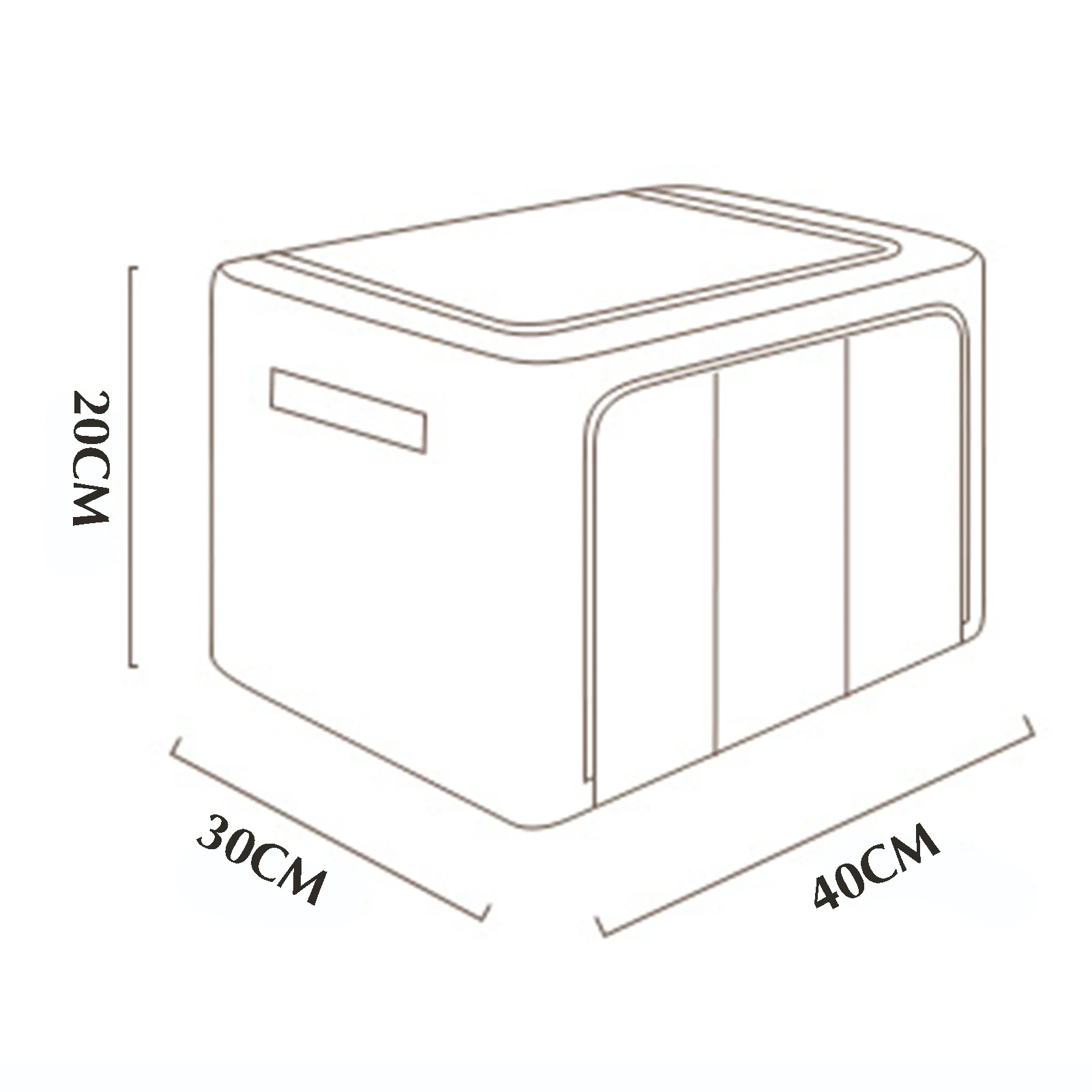 

Складная коробка для хранения из льняной ткани, коробка для хранения с двойной молнией и застежкой для одежды, постельного белья, одеял