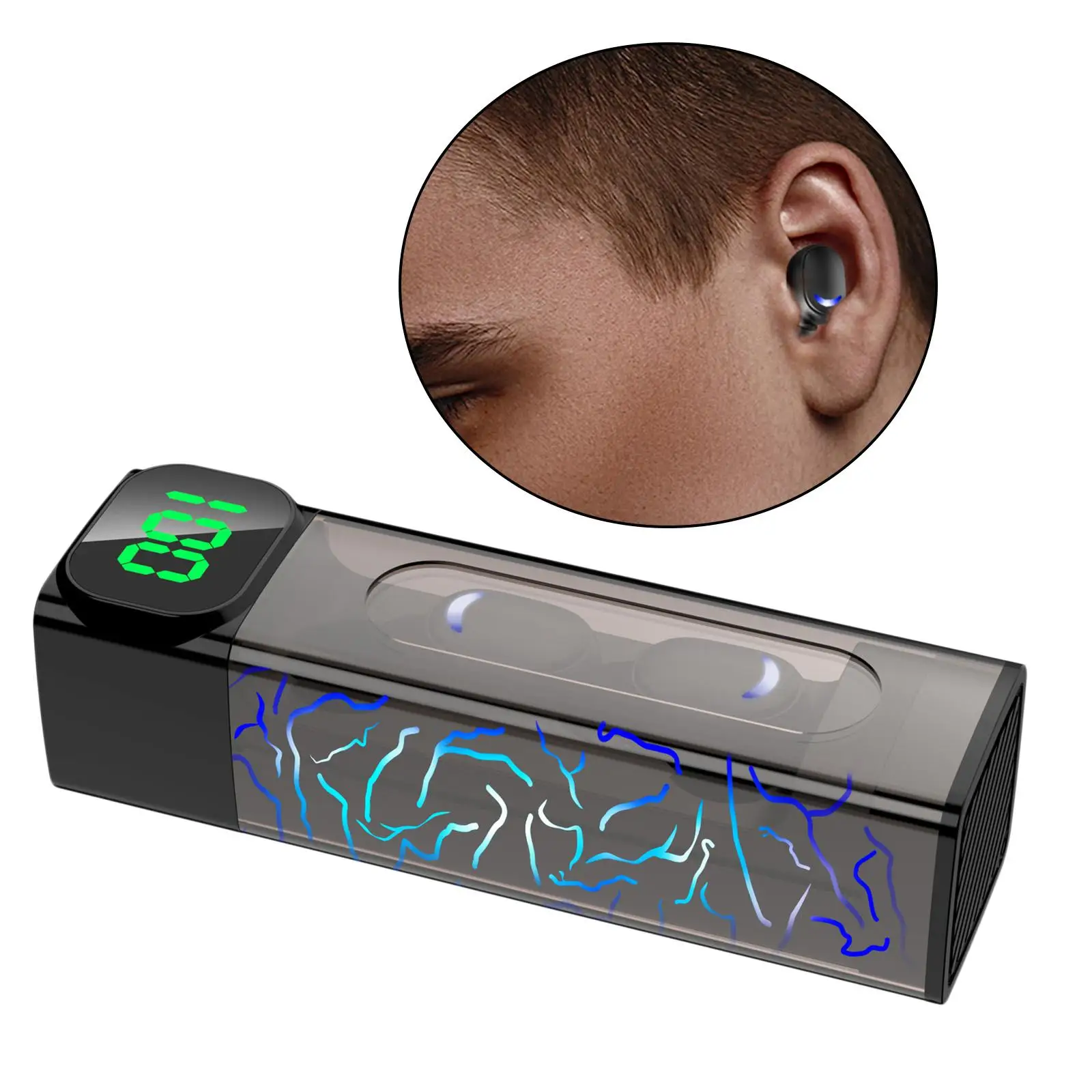 Bluetooth 5 1 наушники интеллектуальный цифровой дисплей Игровые гарнитура телефоны |