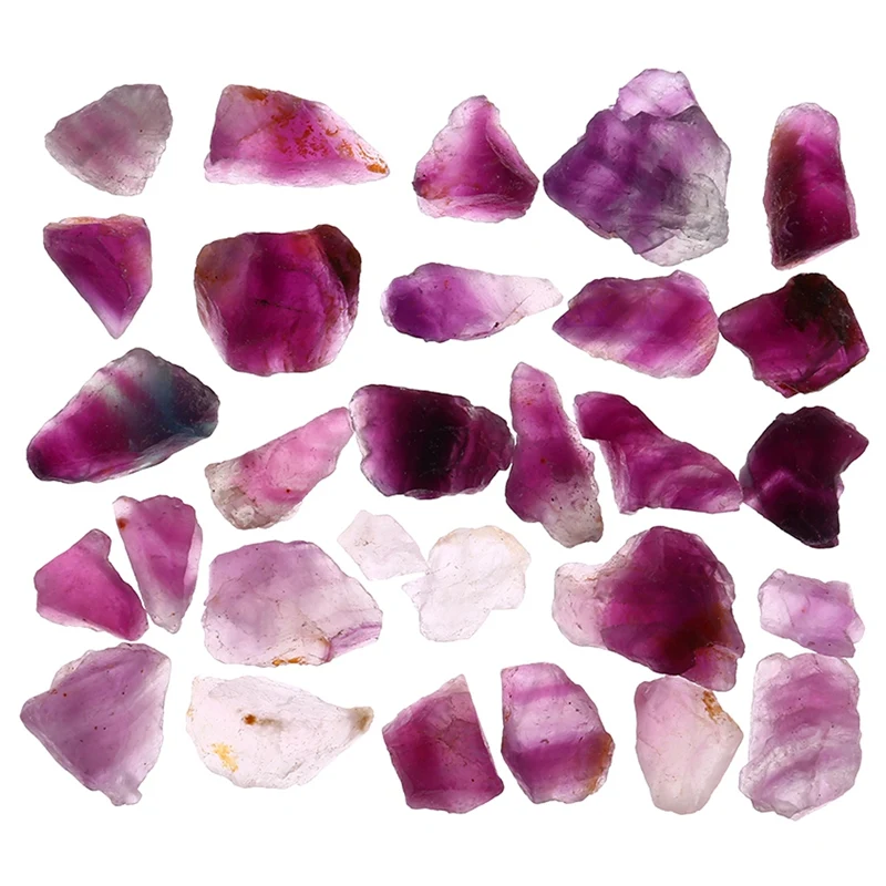 100 Г натурального фиолетового флюорита Кварцевого кристалла с октаэдрами
