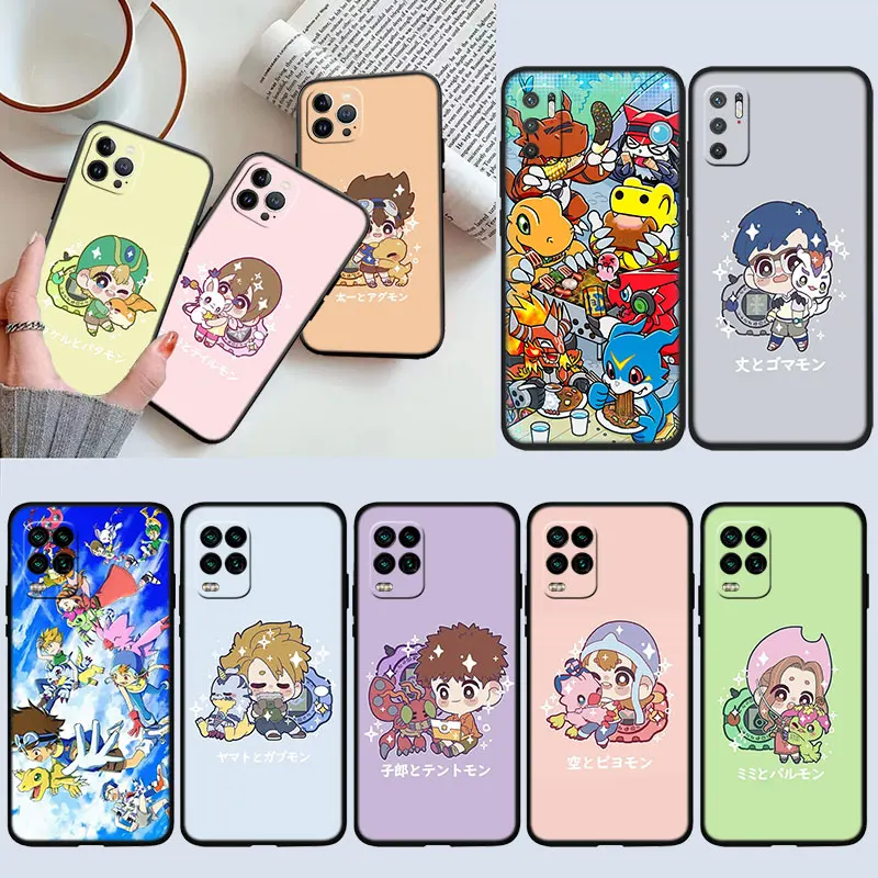 Новый высококачественный чехол для телефона Digimon с героями мультфильмов Redmi Note 12s