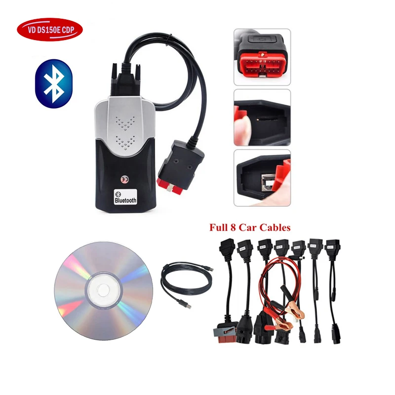 Новинка 2021,11, программное обеспечение Keygen, новый VCI Vd DS150E CDP Bluetooth TNESF DELPHIS ORPDC Автосканер Obd Obd2, диагностические инструменты для ремонта