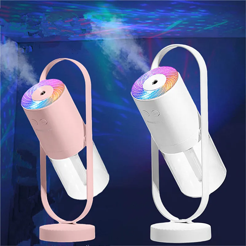 360°rotate Air Humidifier Aroma Diffuser with Night Light 200ml Cool Mist for Bedroom Home Car Plants Purifier Mini Humidifier