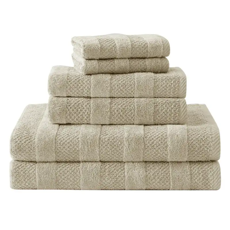 

Bliss Quick Dry 100% Cotton 2 Bath, 2 Hand, 2 Washcloth Towel Set (Oatmeal)